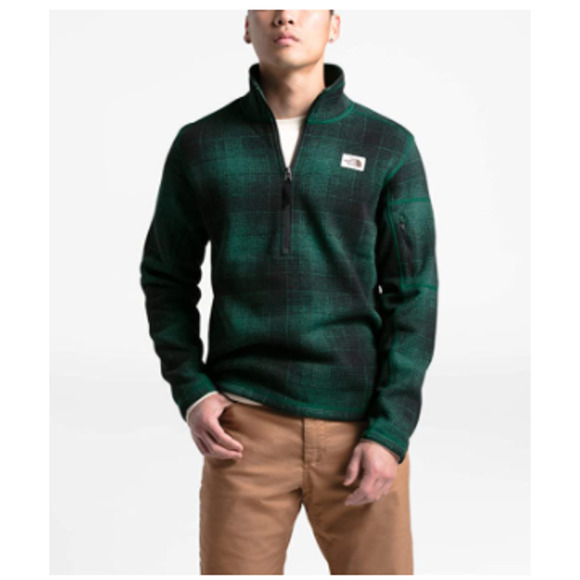 The North Face Other - The North Face Green Plaid ¼ Zip XXL NWT